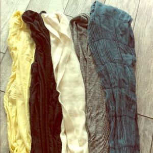 Infinity scarf bundle of 5